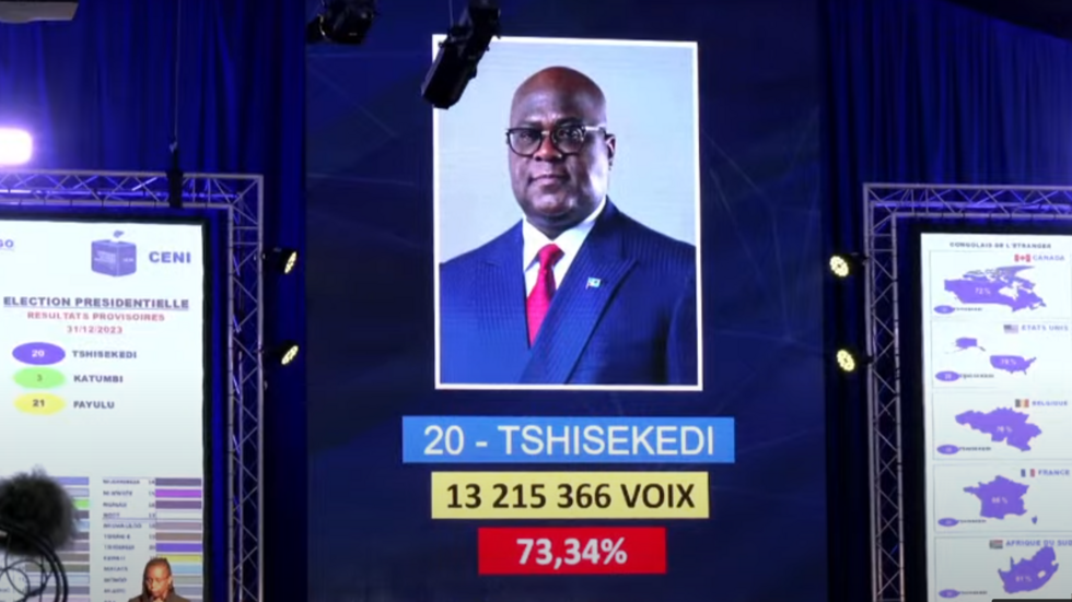 Illustration de l'article : RDC : Félix Tshisekedi réélu président avec 73,34% des voix. Retour sur son parcours